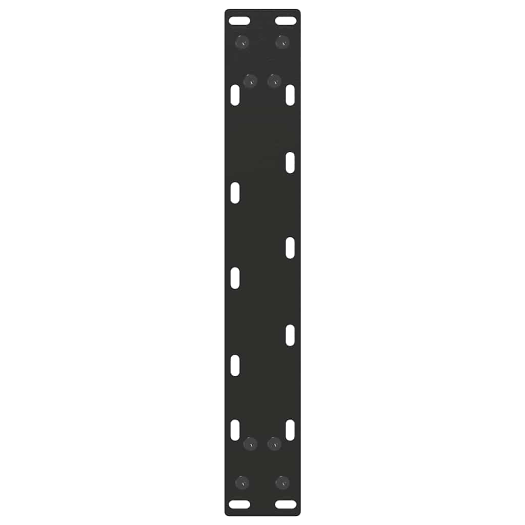 sofabordsben U-formet 2 stk. sort 30x(30-31) cm stål