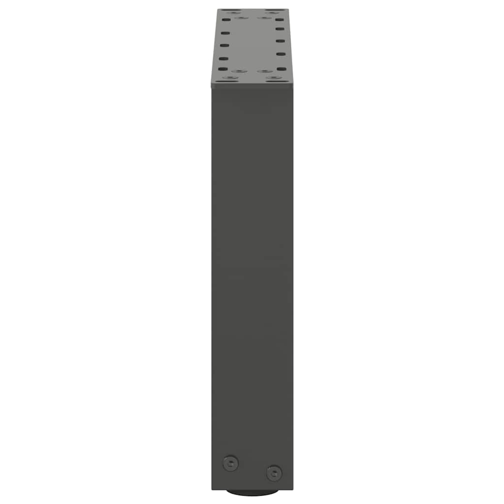 sofabordsben U-formet 2 stk. antracit 40x(30-31) cm stål