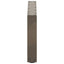 sofabordsben U-formet 2 stk. naturstål 70x(30-31) cm stål