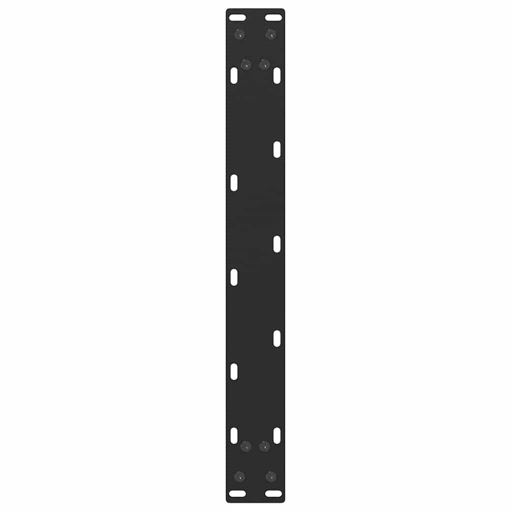 sofabordsben U-formet 2 stk. sort 50x(42-43) cm stål
