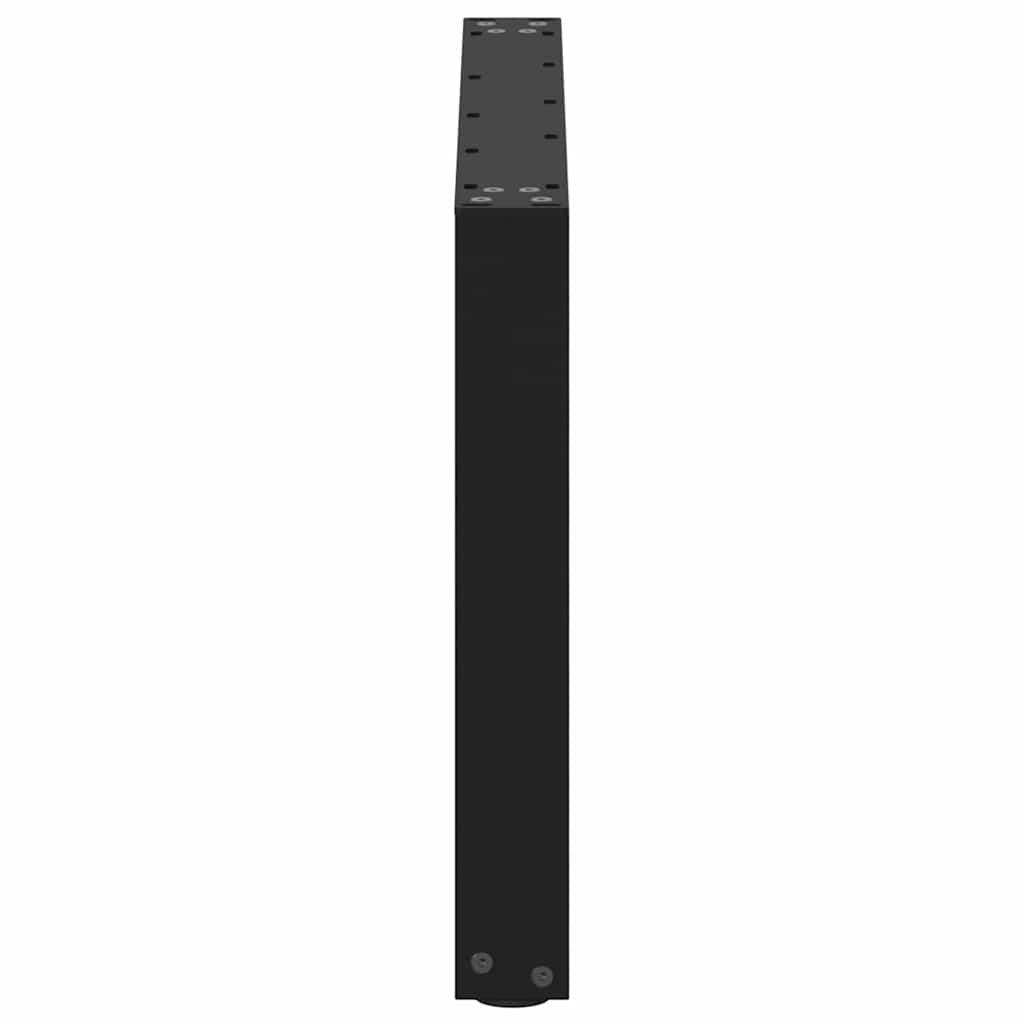 sofabordsben U-formet 2 stk. sort 60 x (42-43) cm stål