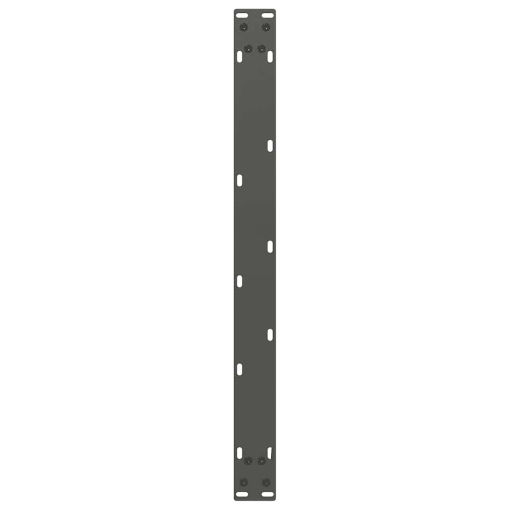 sofabordsben U-formet 2 stk. antracit 60x(42-43) cm stål