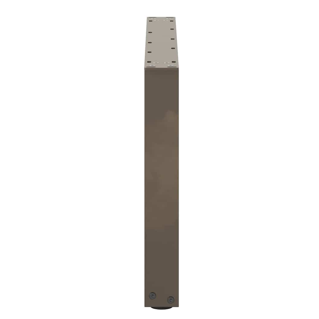 sofabordsben U-formet 2 stk. naturstål 70 x (42-43) cm stål