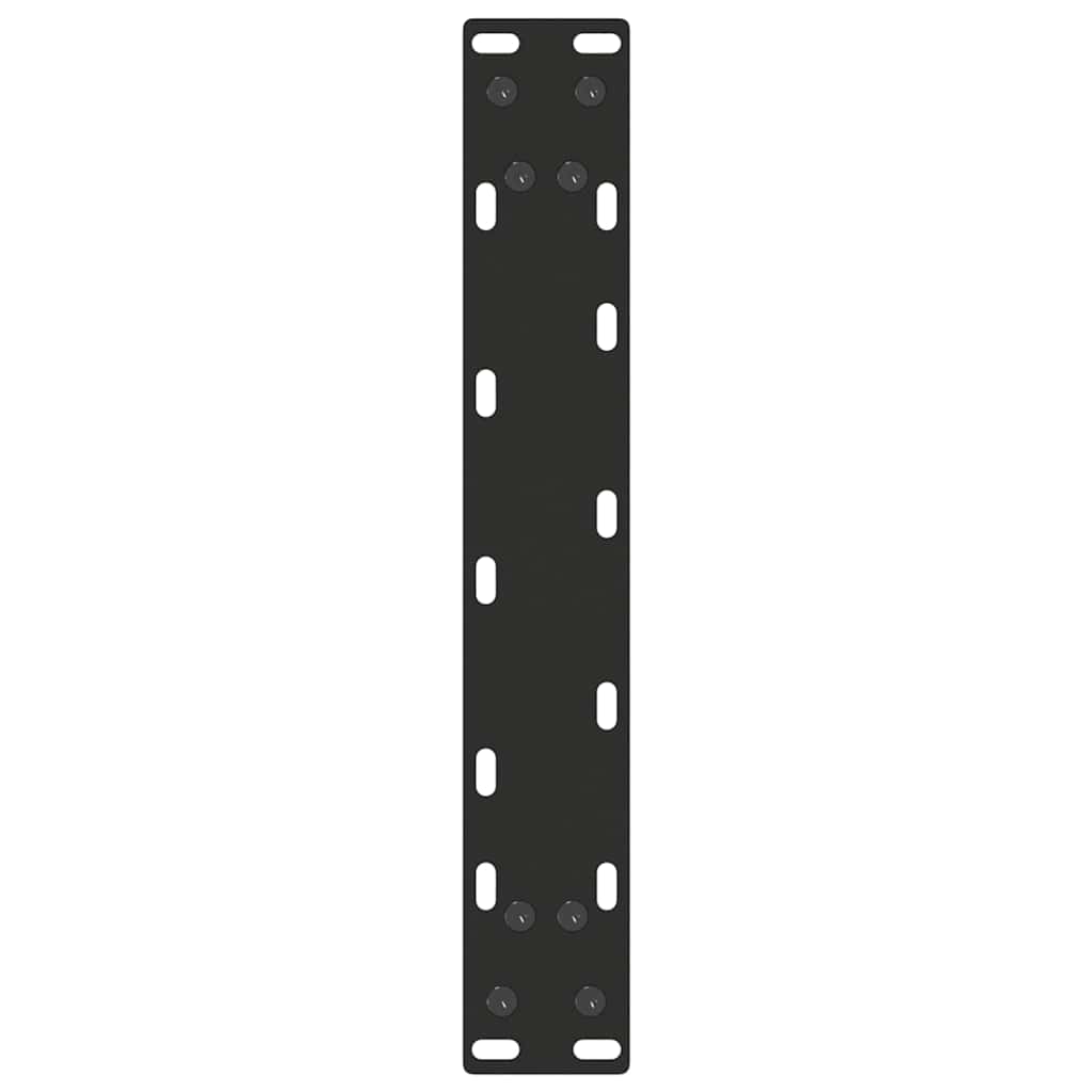 konsolbordben U-formet 2 stk. sort 28 x (72-73) cm stål