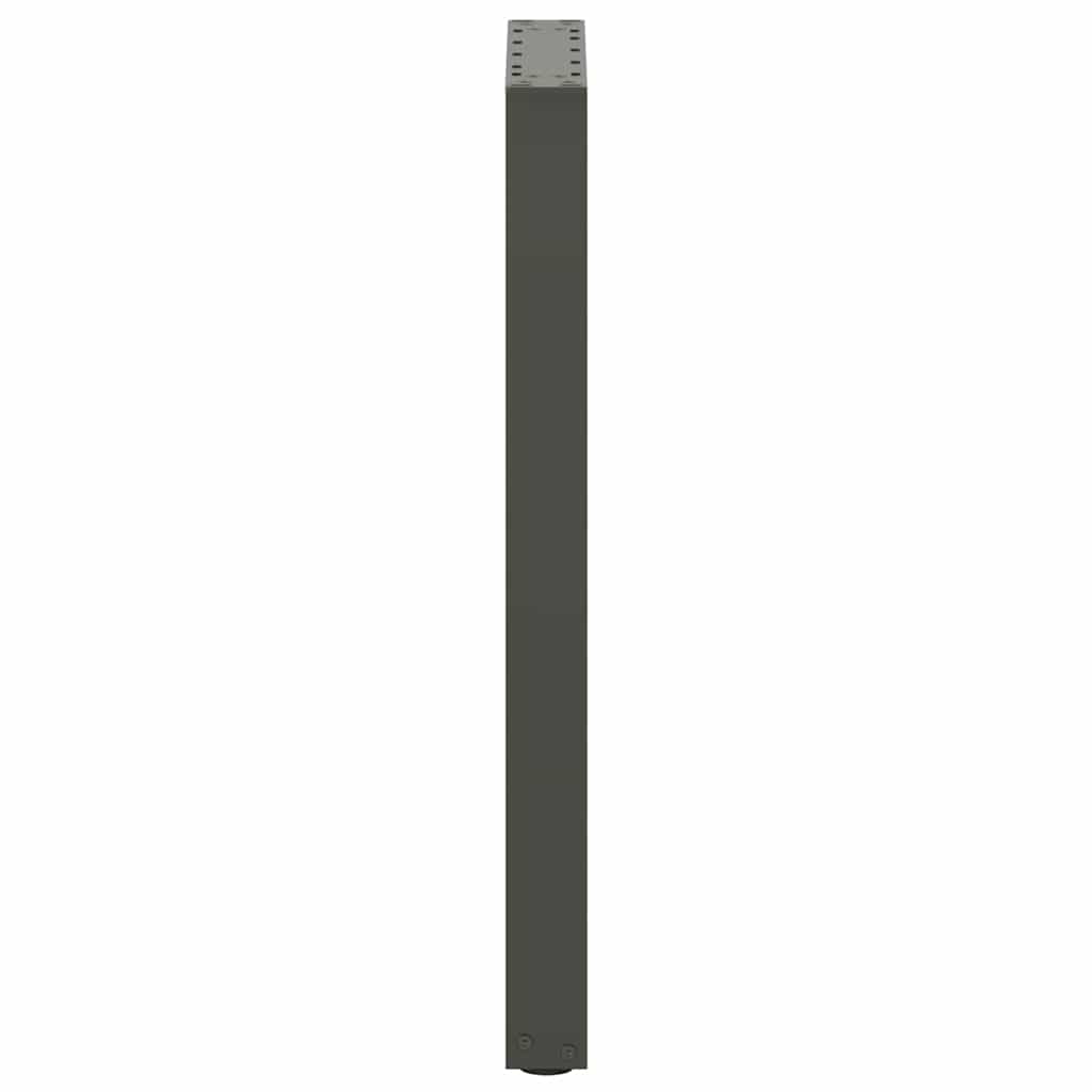 konsolbordben U-formet 2 stk. antracit 28 x (72-73) cm stål