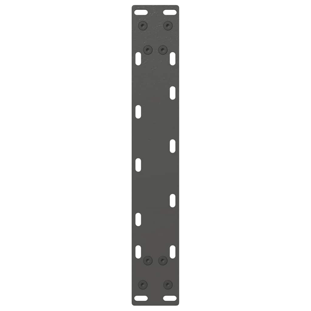 konsolbordben U-formet 2 stk. antracit 28 x (72-73) cm stål