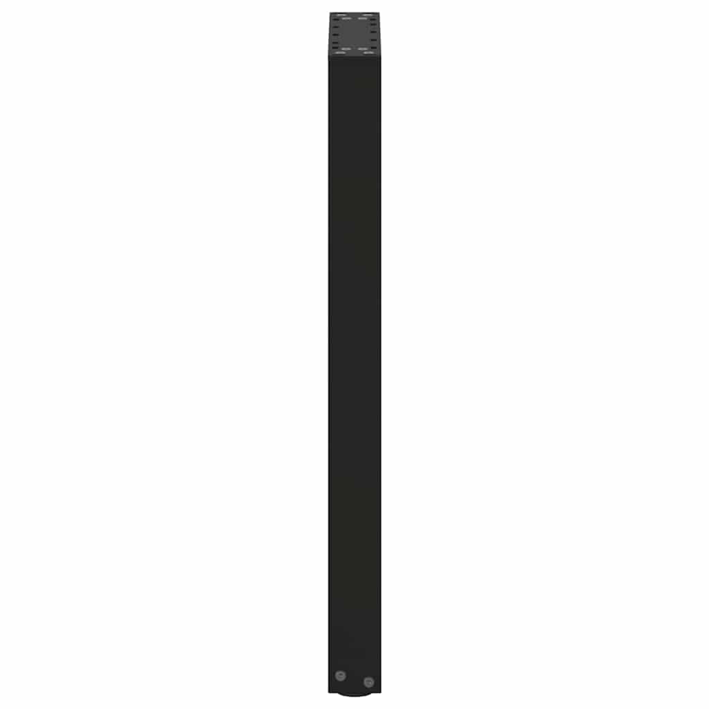 konsolbordben U-formet 2 stk. sort 38 x (72-73) cm stål