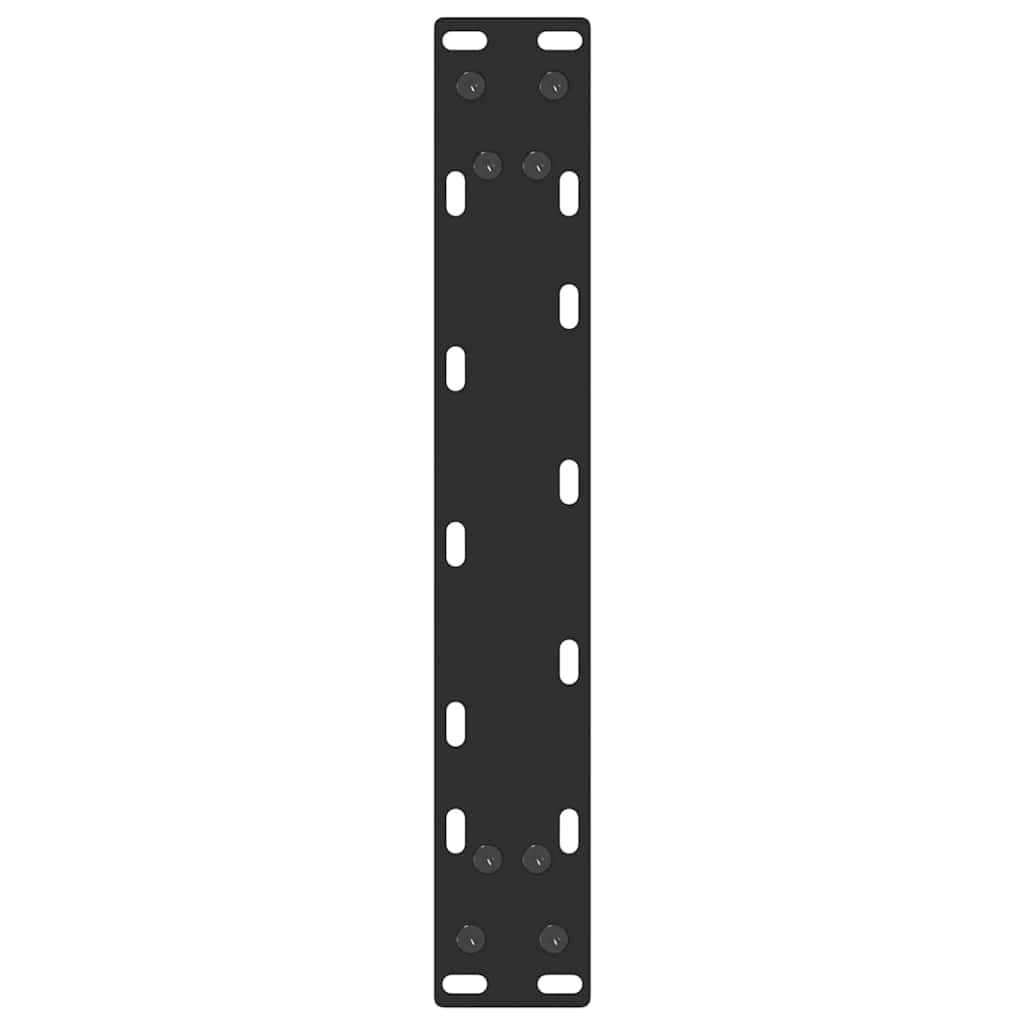 konsolbordben U-formet 2 stk. sort 38 x (72-73) cm stål