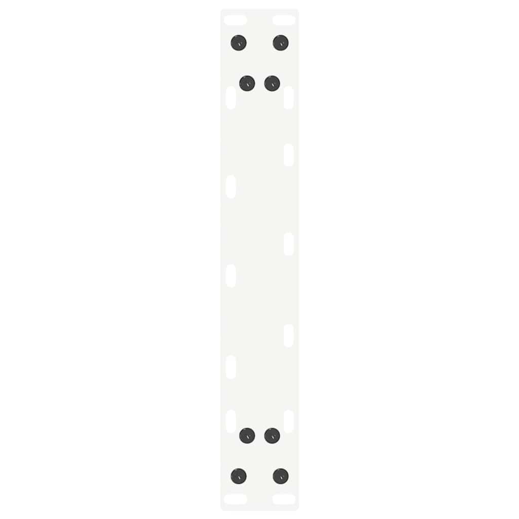 konsolbordben U-formet 2 stk. hvid 38 x (72-73) cm stål