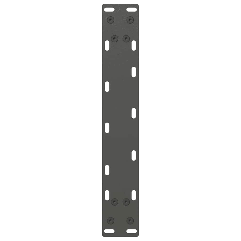 konsolbordben U-formet 2 stk. antracit 38 x (72-73) cm stål