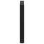 spisebordsben U-formet 2 stk. sort 60 x (72-73) cm stål
