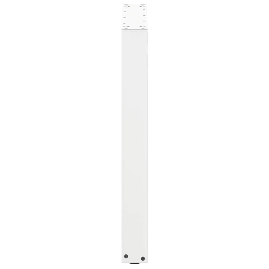 spisebordsben U-formet 2 stk. hvid 70 x (72-73) cm stål
