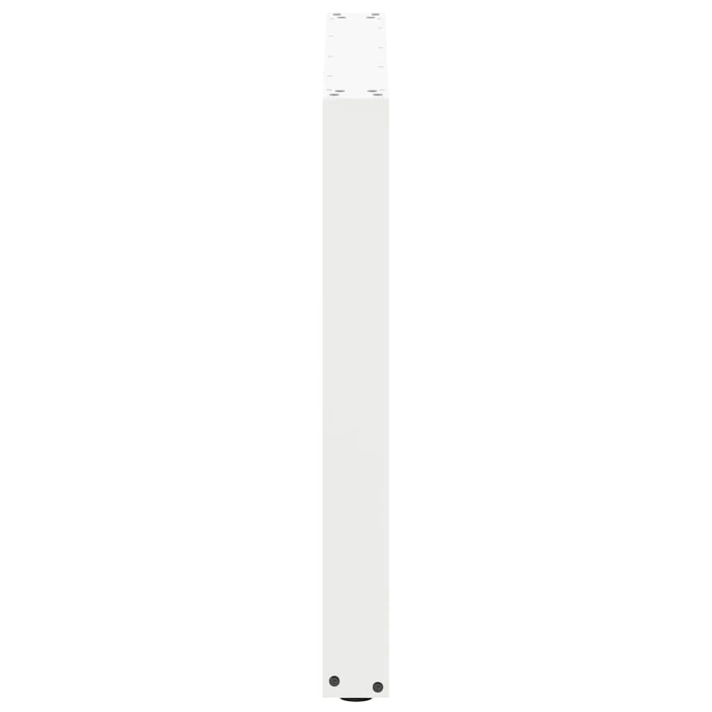 spisebordsben U-formet 2 stk. hvid 80x(72-73) cm stål