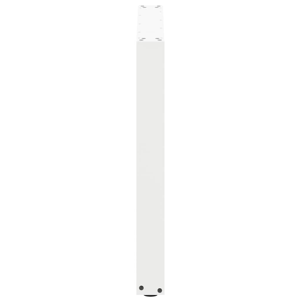 spisebordsben U-formet 2 stk. hvid 90 x (72-73) cm stål