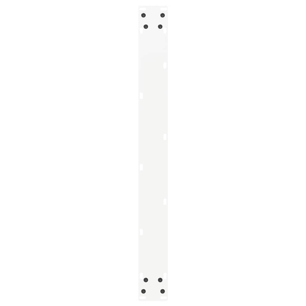 spisebordsben U-formet 2 stk. hvid 90 x (72-73) cm stål