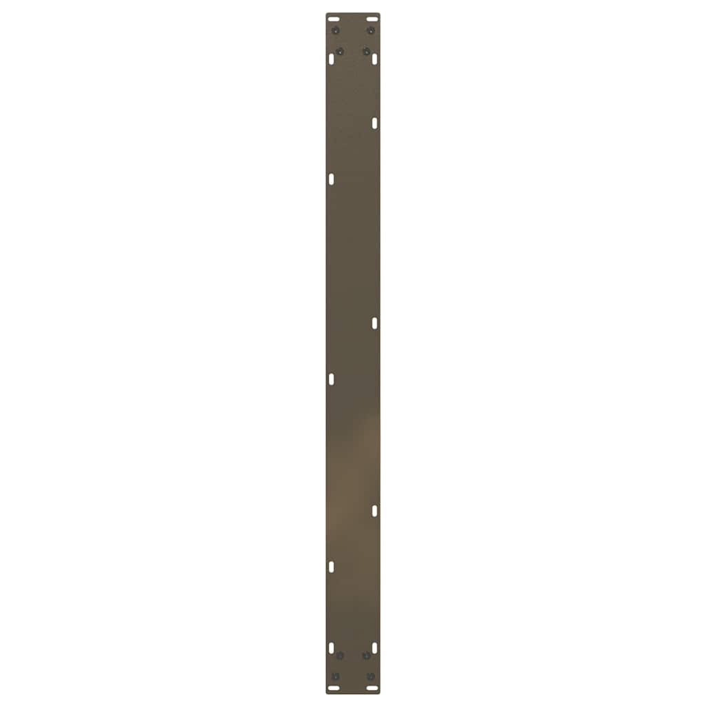 spisebordsben U-formet 2 stk. naturstål 100x(72-73) cm stål