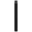 spisebordsben U-formet 3 stk. sort 70 x (72-73) cm stål