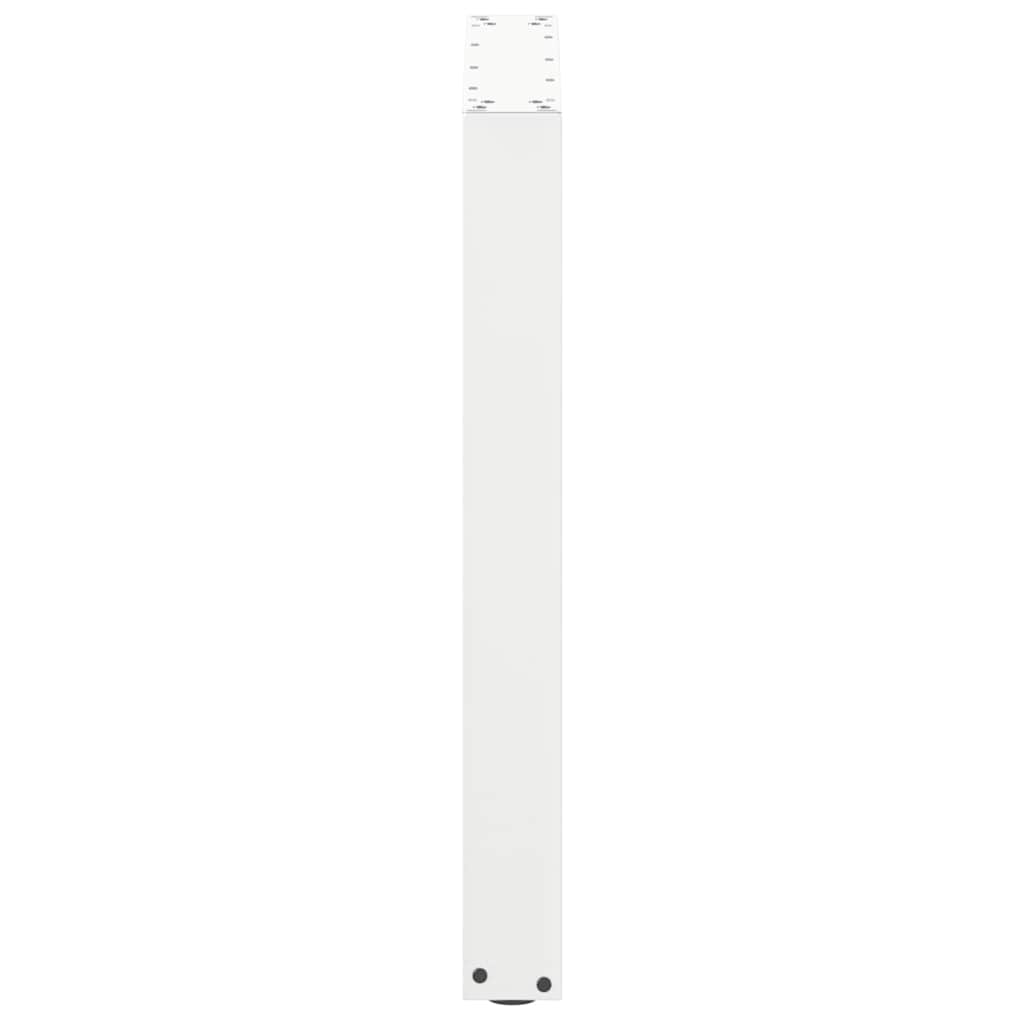 spisebordsben U-formet 3 stk. hvid 70 x (72-73) cm stål