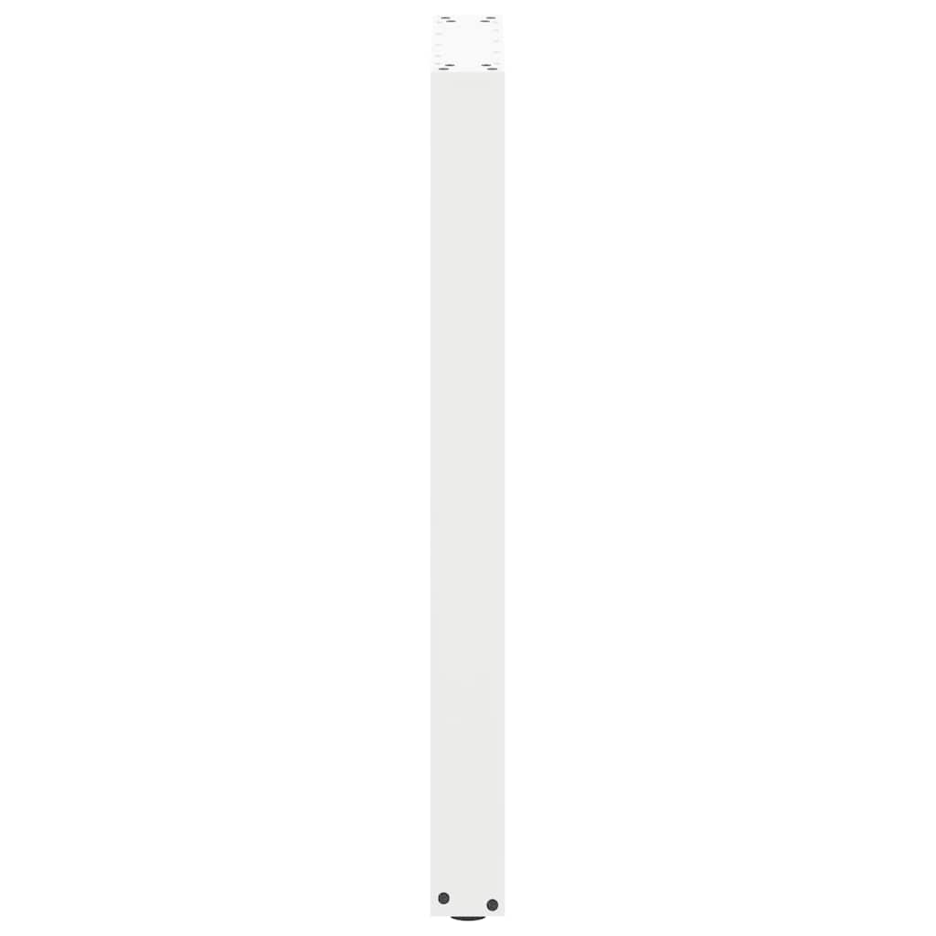 barbordsben U-formet 2 stk. hvid 40x(90-91) cm stål