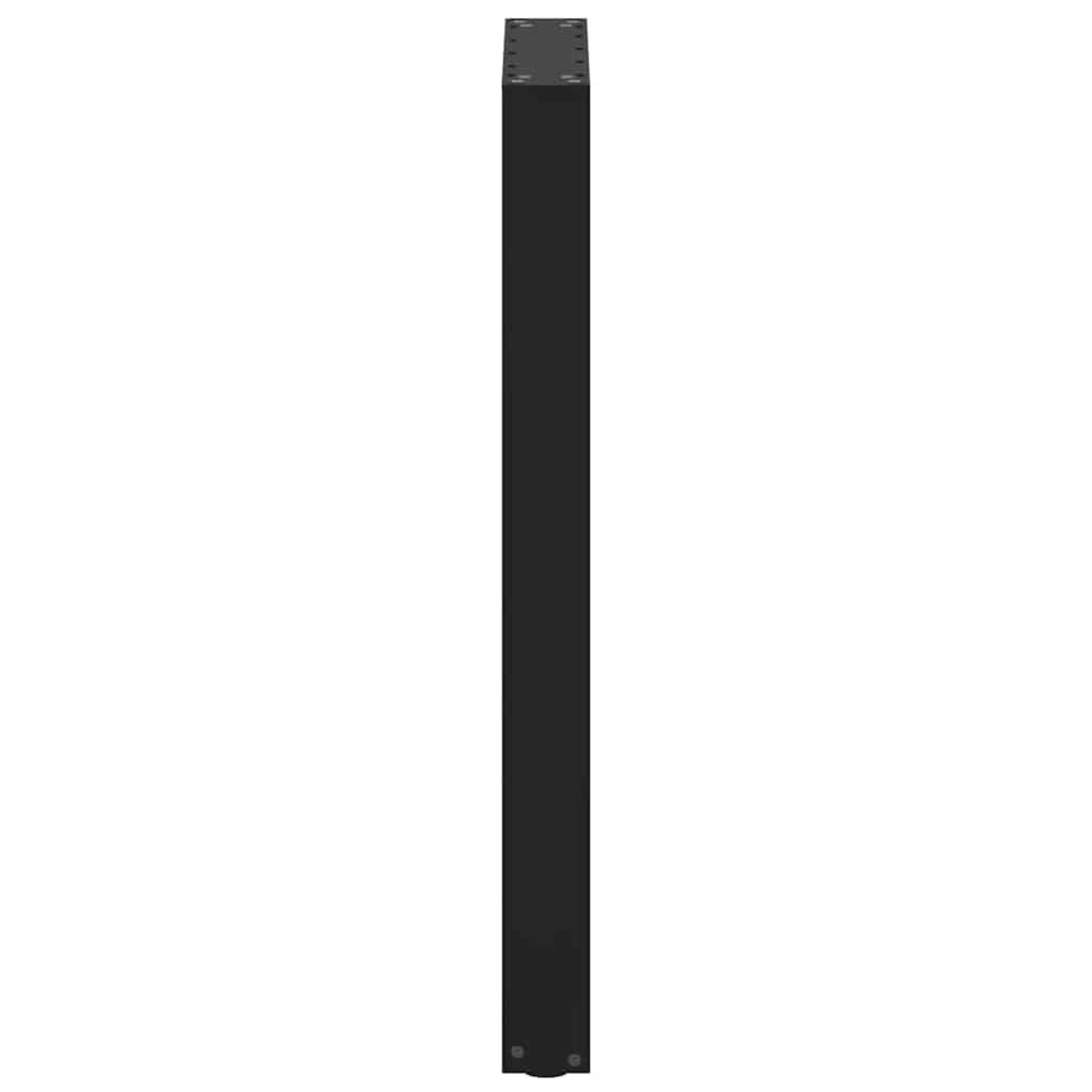 barbordsben U-formet 2 stk. sort 50x(90-91) cm stål