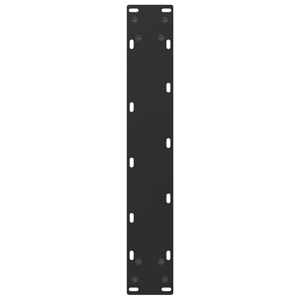barbordsben U-formet 2 stk. sort 50x(90-91) cm stål