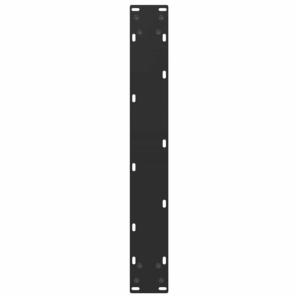 barbordsben U-formet 2 stk. sort 60x(90-91) cm stål