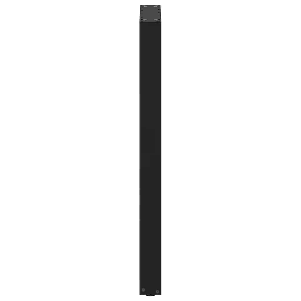 barbordsben U-formet 2 stk. sort 40x(100-101) cm stål