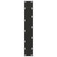 barbordsben U-formet 2 stk. sort 40x(110-111) cm stål