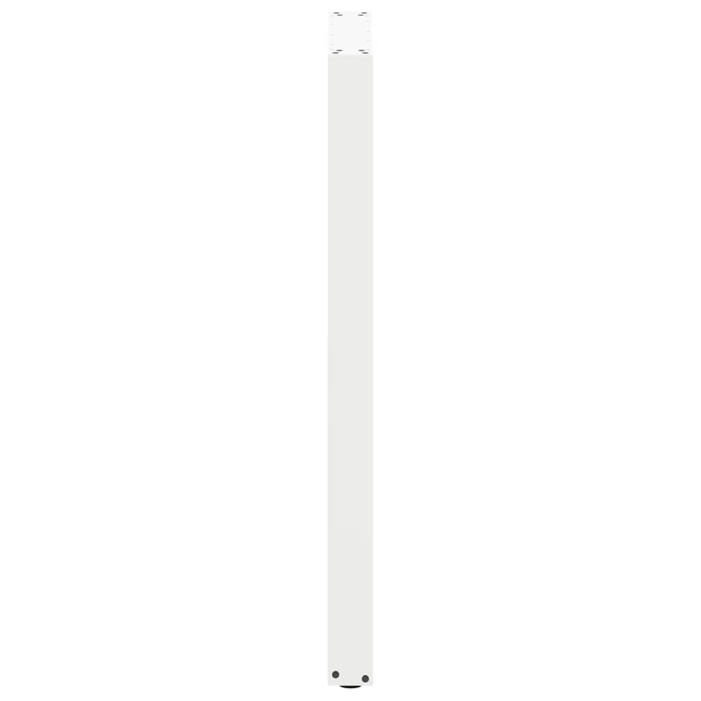 barbordsben U-formet 2 stk. hvid 60 x (110-111) cm stål