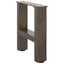 sofabordsben naturstål 2 stk. 30x(30-31) cm stål