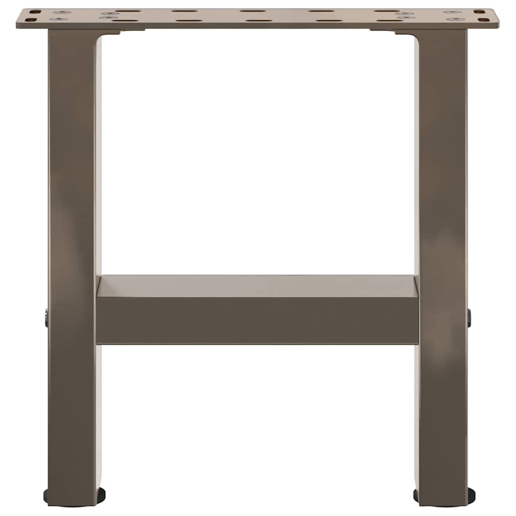 sofabordsben naturstål 2 stk. 30x(30-31) cm stål