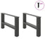sofabordsben antracit 2 stk. 60x(30-31) cm stål