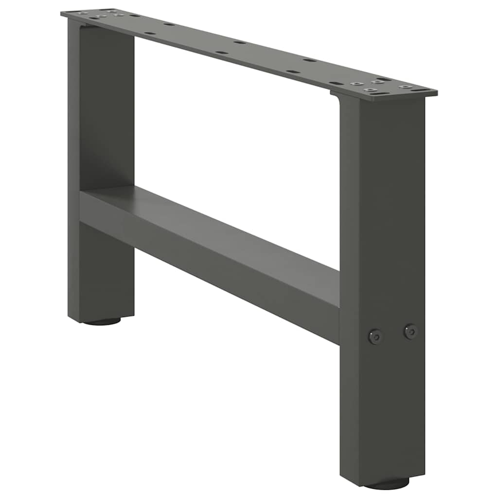 sofabordsben antracit 2 stk. 70 x (30-31) cm stål