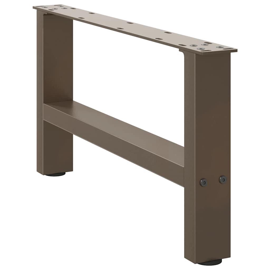 sofabordsben naturstål 2 stk. 70x(30-31) cm stål
