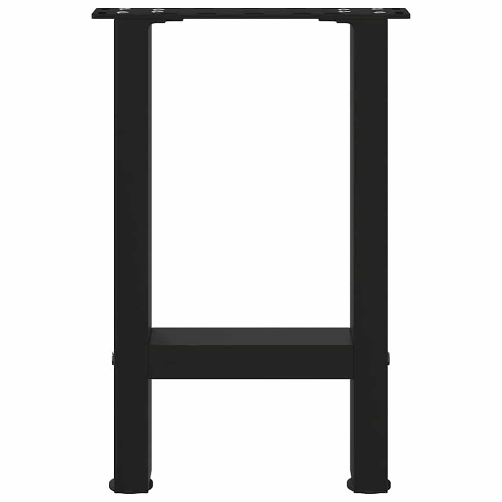 sofabordsben sort 2 stk. 28 x (42-43) cm stål