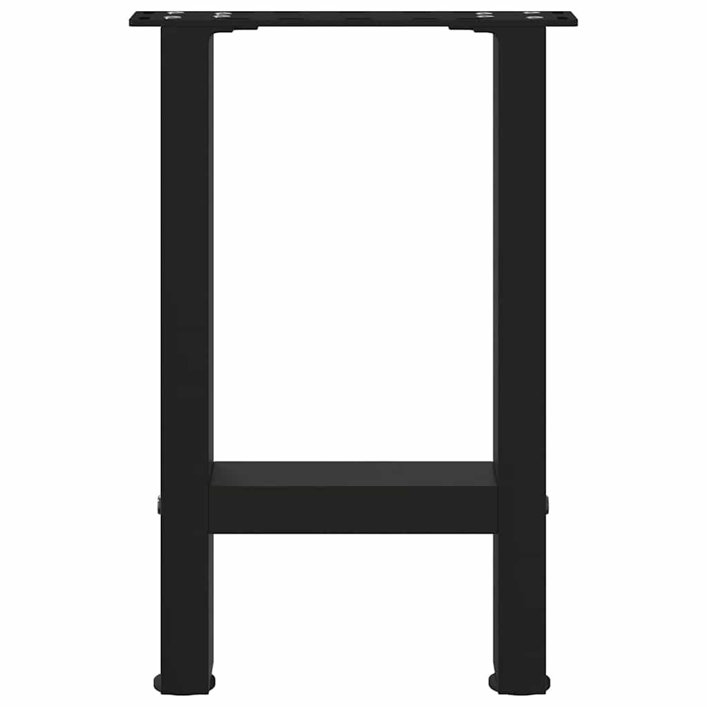 sofabordsben sort 2 stk. 38 x (42-43) cm stål