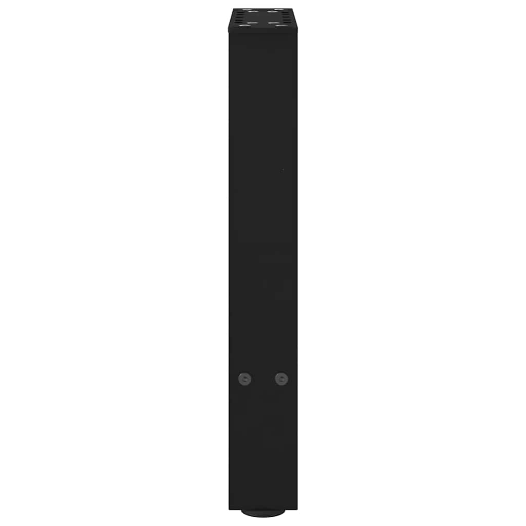 sofabordsben sort 2 stk. 38 x (42-43) cm stål