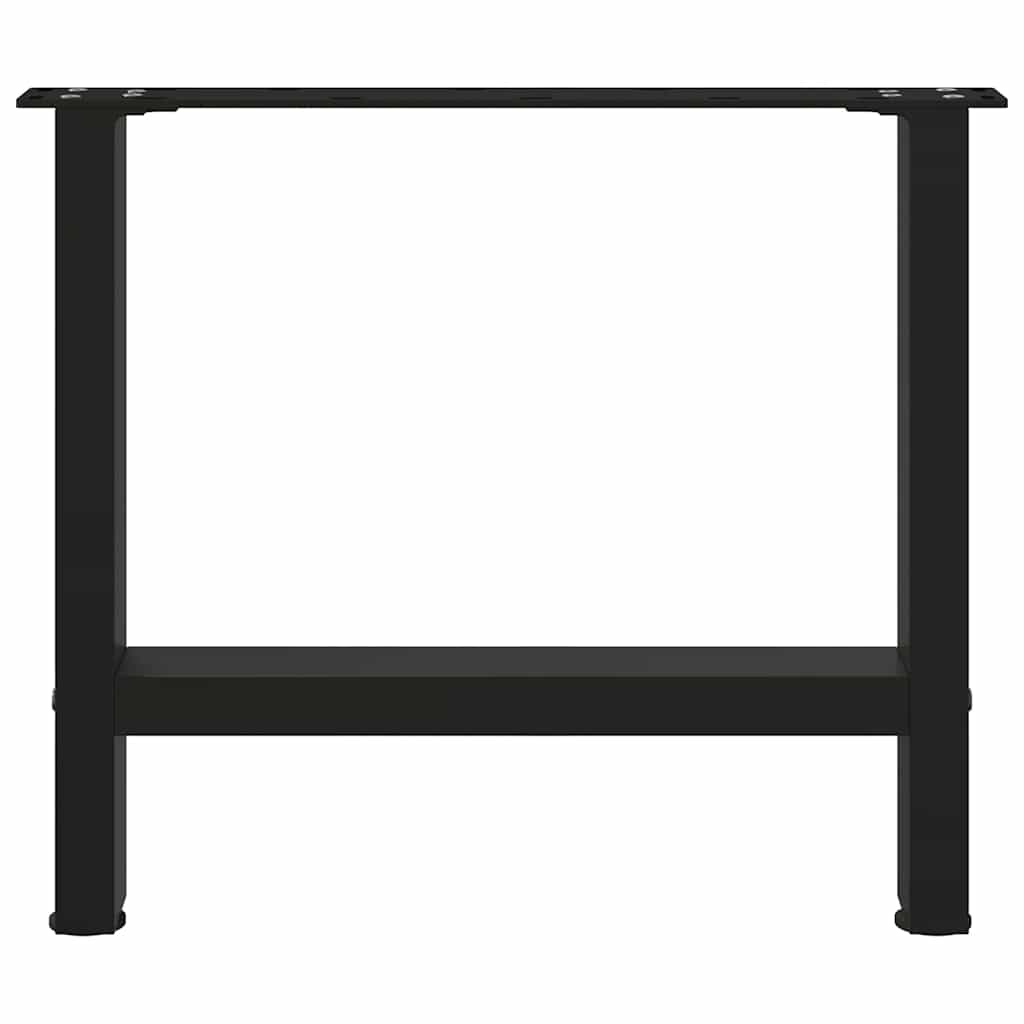 sofabordsben sort 2 stk. 60 x (42-43) cm stål