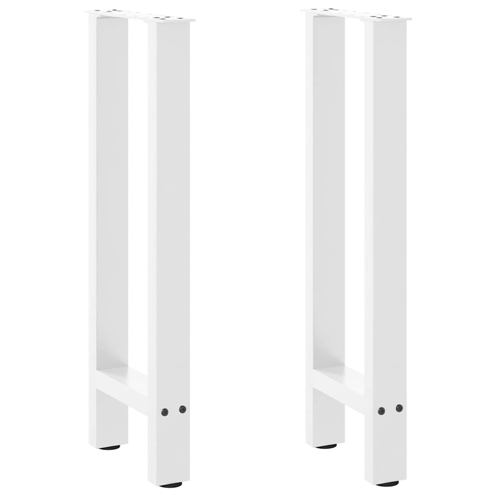 konsolbordben hvide 2 stk. 38 x (72-73) cm stål