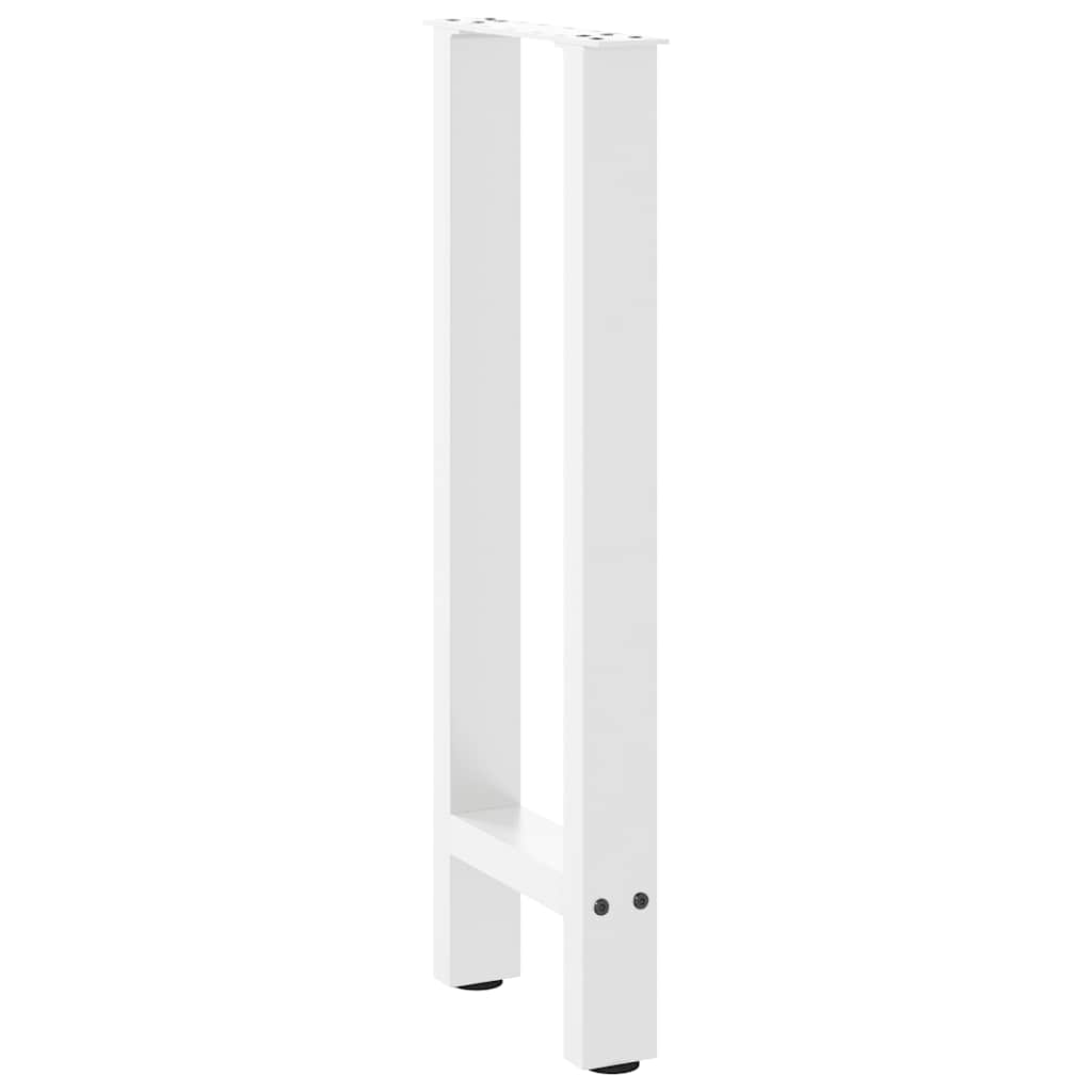 konsolbordben hvide 2 stk. 38 x (72-73) cm stål