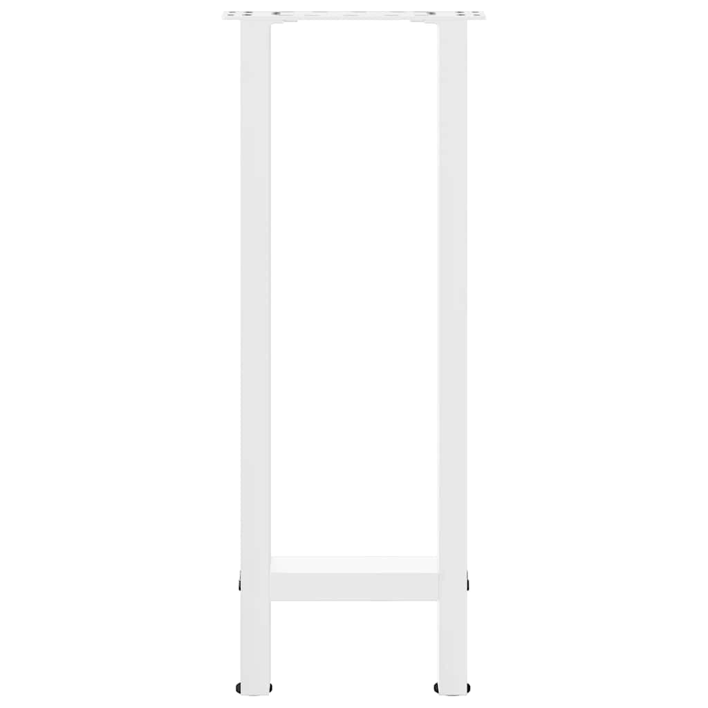 konsolbordben hvide 2 stk. 38 x (72-73) cm stål