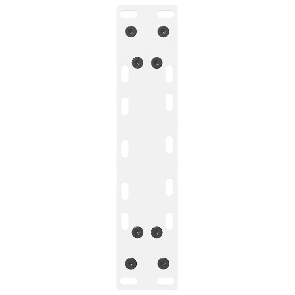 konsolbordben hvide 2 stk. 38 x (72-73) cm stål