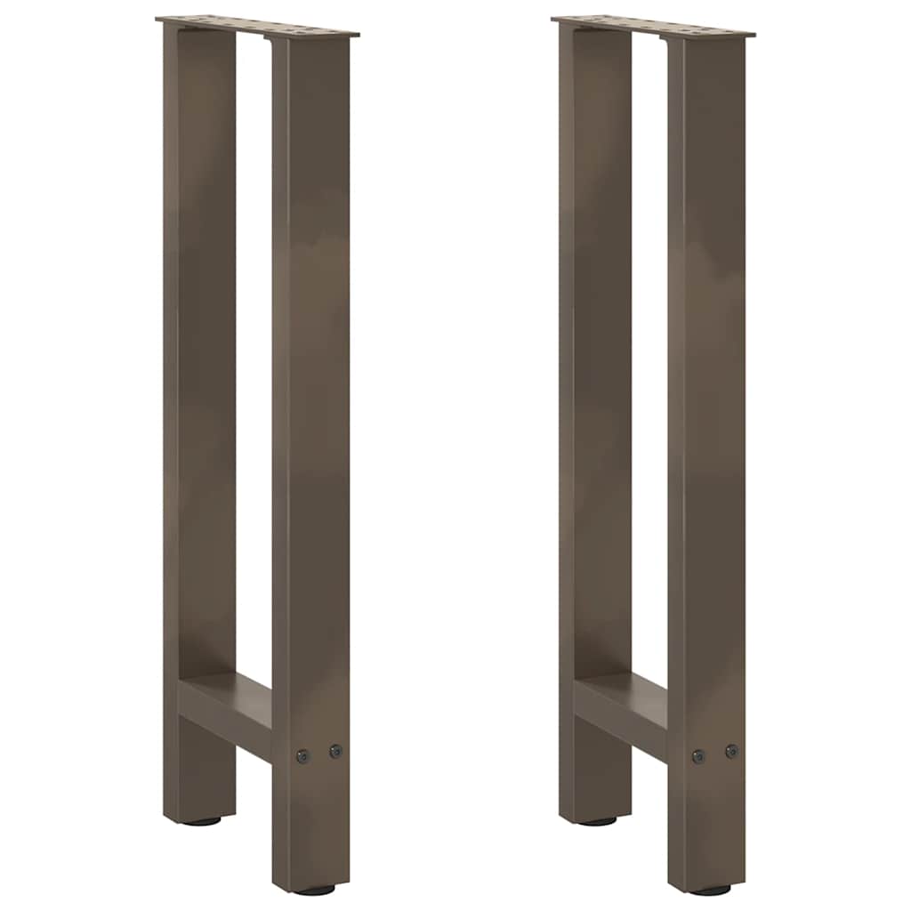 konsolbordben naturstål 2 stk. 38 x (72-73) cm stål
