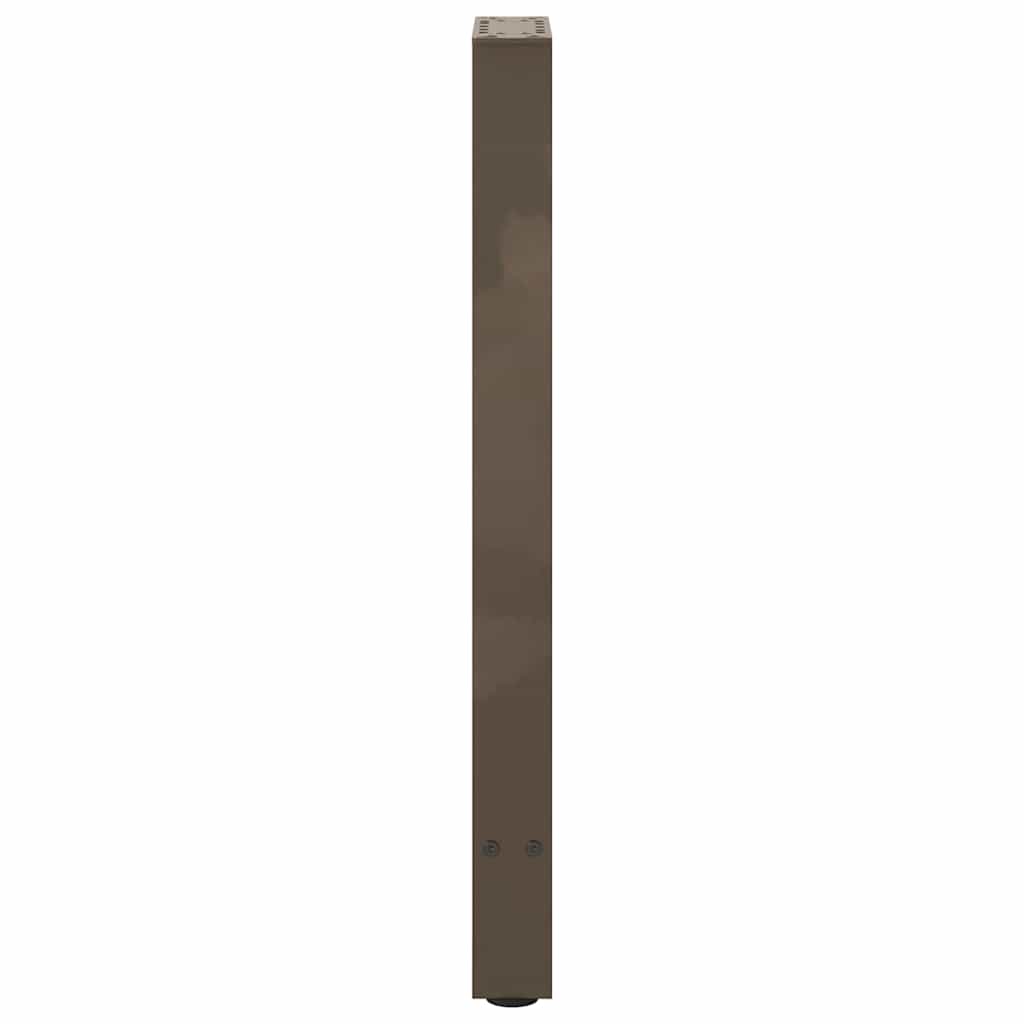 konsolbordben naturstål 2 stk. 38 x (72-73) cm stål
