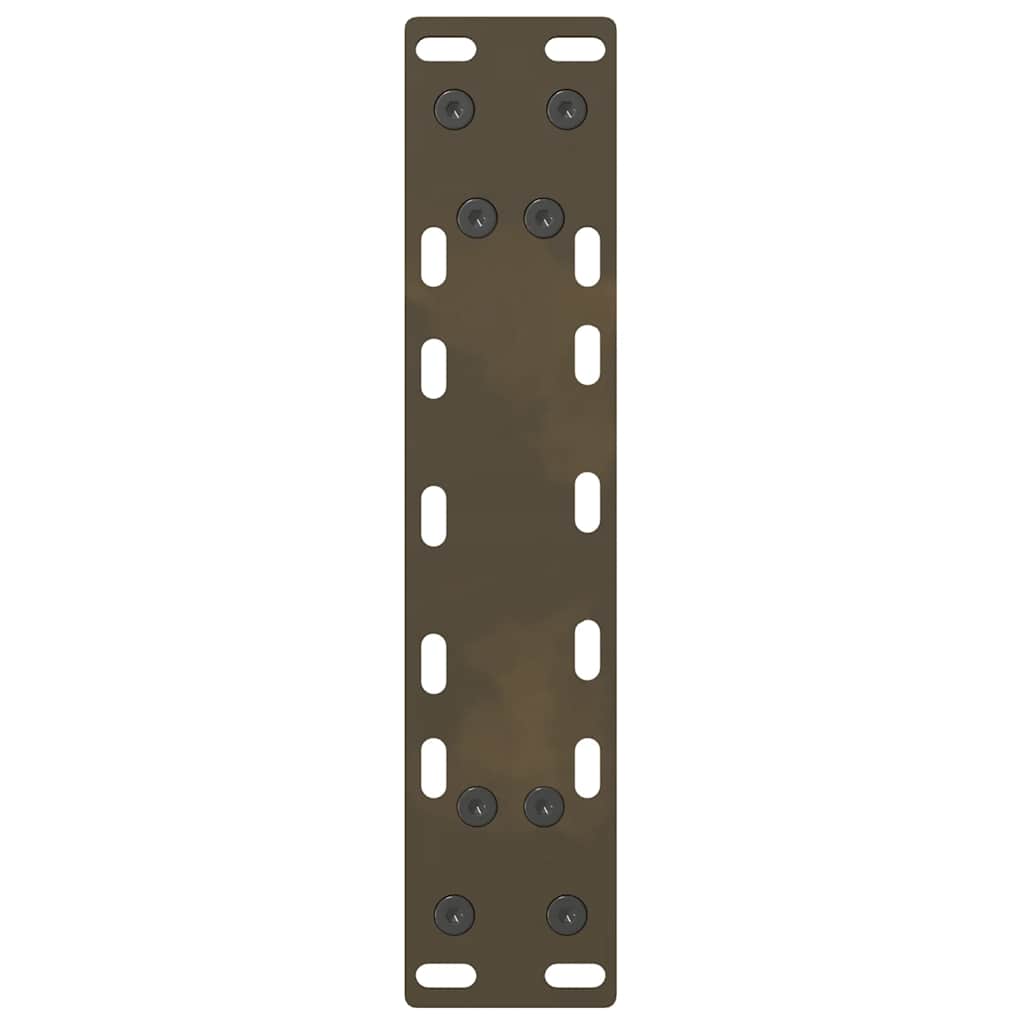 konsolbordben naturstål 2 stk. 38 x (72-73) cm stål