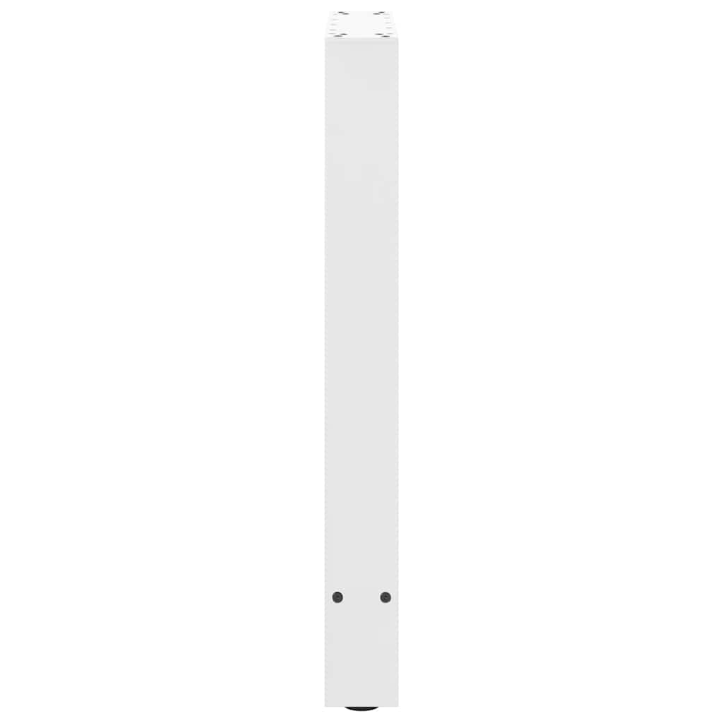 spisebordsben hvide 2 stk. 50x(72-73) cm stål