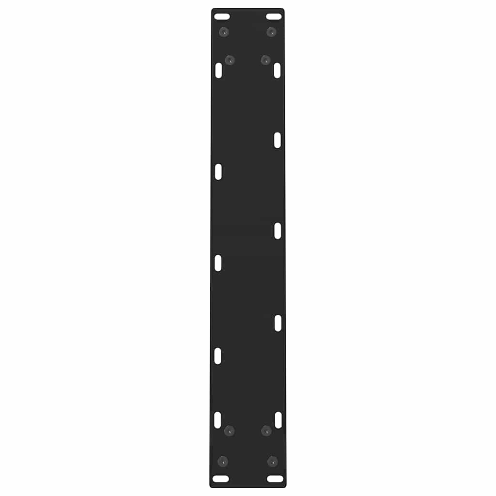spisebordsben sort 2 stk. 60 x (72-73) cm stål