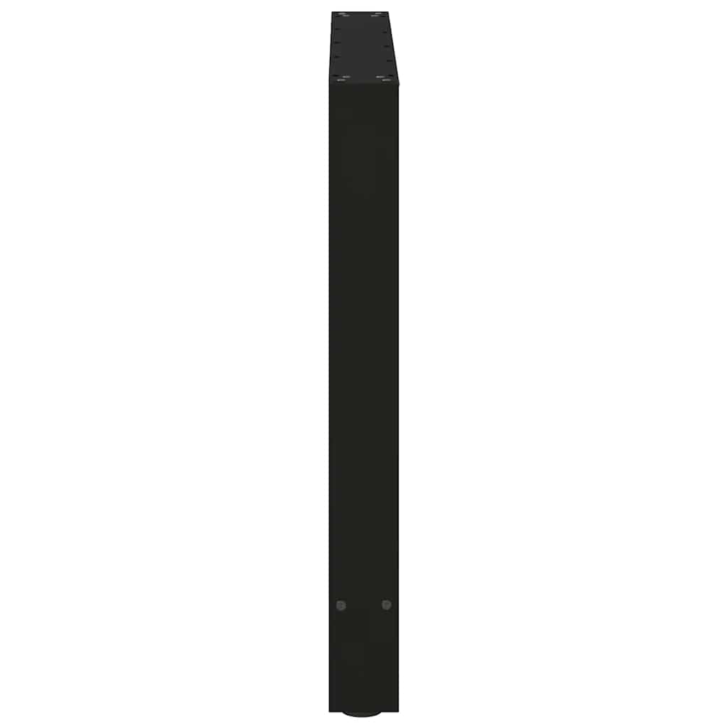 spisebordsben sort 2 stk. 80x(72-73) cm stål