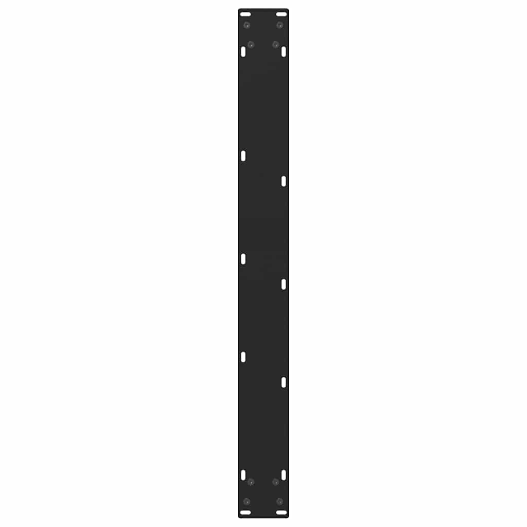 spisebordsben sort 2 stk. 80x(72-73) cm stål