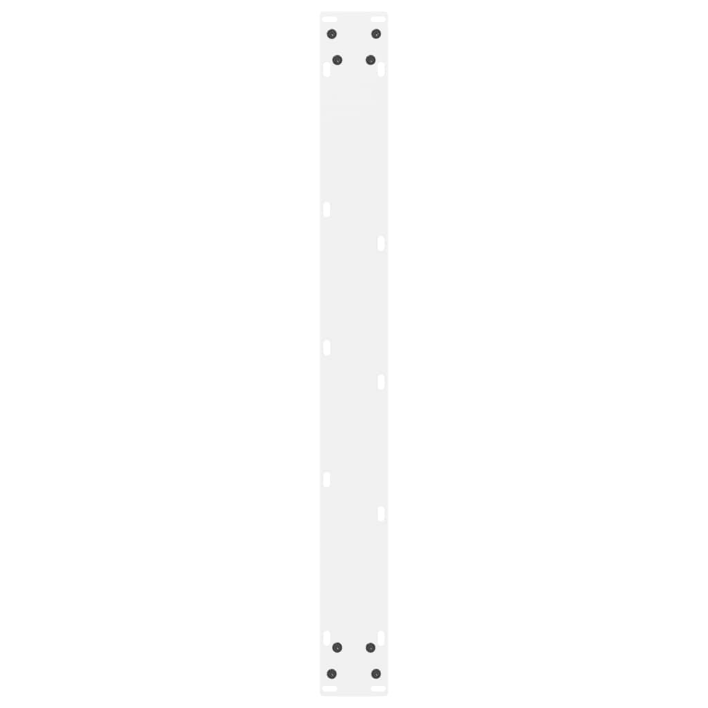 spisebordsben hvide 2 stk. 80x(72-73) cm stål